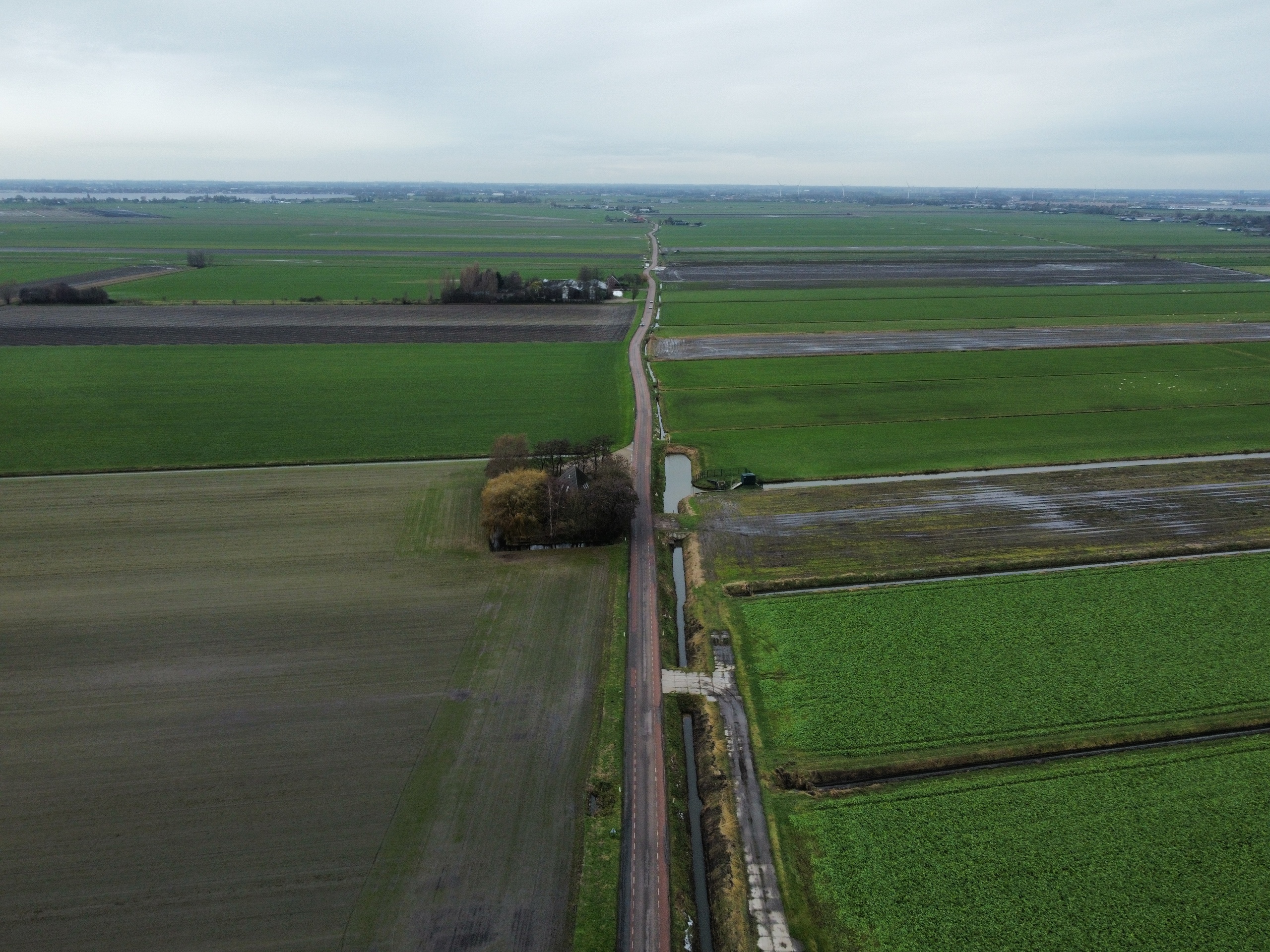 Afbeelding van een bovenaanzicht van de Vriezenweg