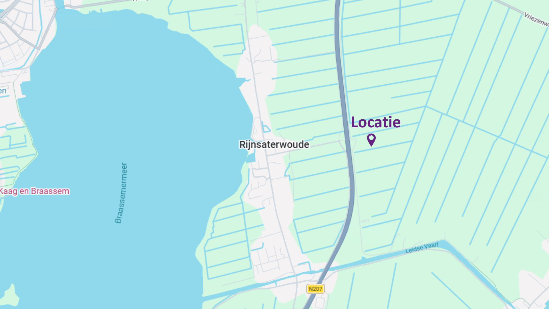 Mogelijke AZC-locatie ten oosten van N207 ter hoogte van Rijnsaterwoude
