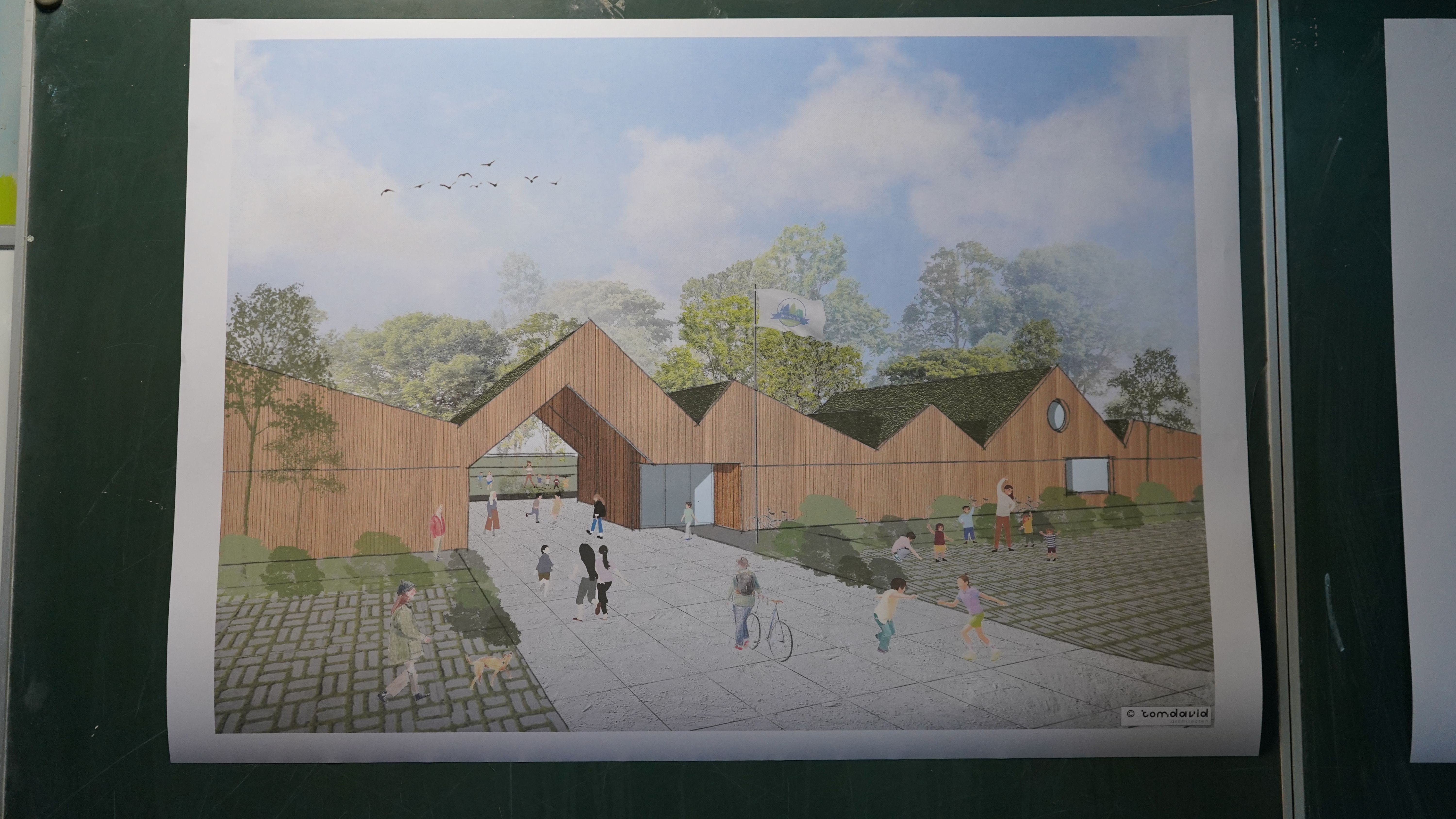 Ontwerp 1 van TOMDAVID Architecten dat 7 mei werd gepresenteerd.